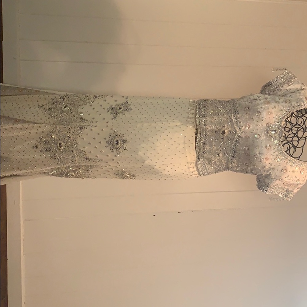 Hand man triple lined Indian engagement dress